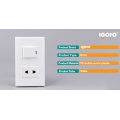 1 Gang Switch 2 Pin Socket for Latin American Market